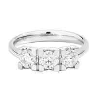 Anello Recarlo Donna Anniversary Square in Oro bianco Diamante R01TY030/036-13